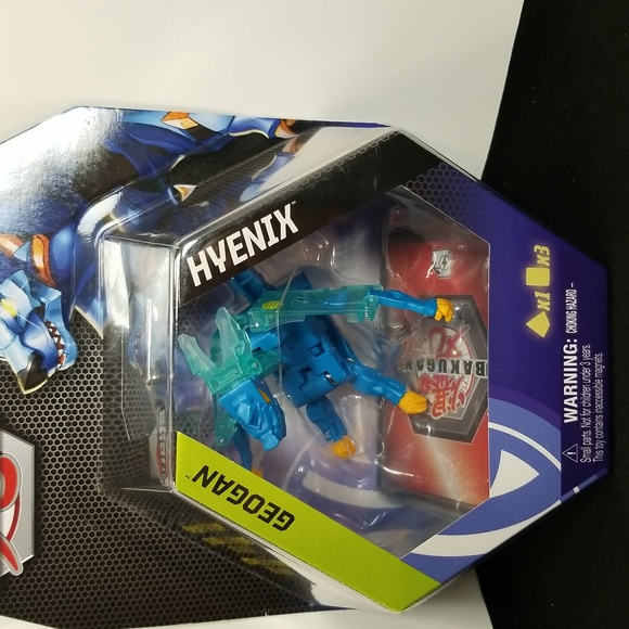 Bakugan Evolutions Geogan HYENIX, Collectible Action Figure with Trading Cards - Picture 2 of 5